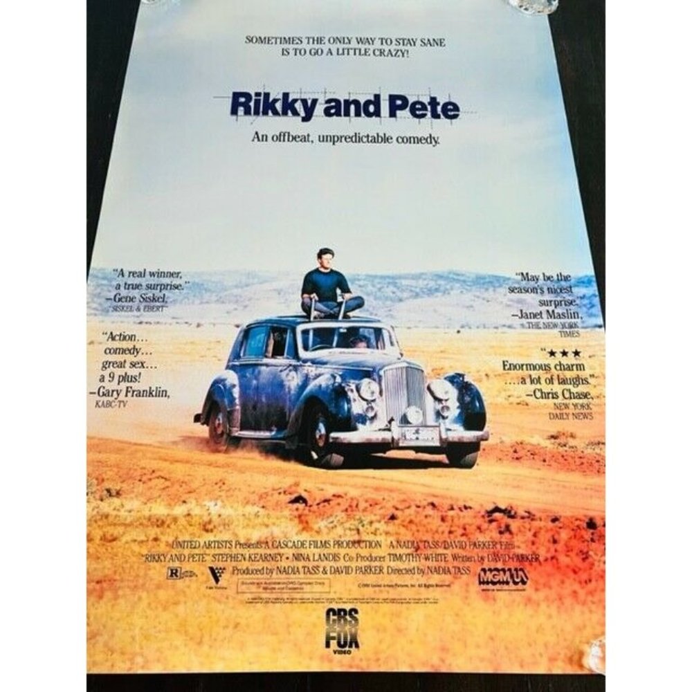 Movie Theater Cinema Poster Lobby Card vtg 1988 Rikky Ricky Rickey and Pete RARE